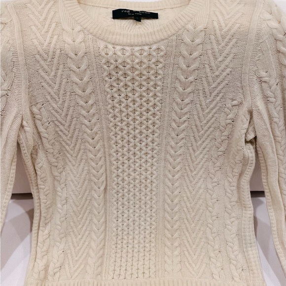 Rag & Bone Off-White Cable Knit Sweater - Size Small - Picture 6 of 6